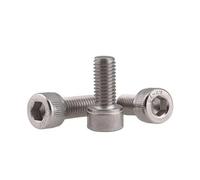 DIN912 M4 304 Stainless Steel Hexagon Hex Socket Cylinder Head Cap Screw Bolt M4*5/6/8/10/12/16/20/25/30/40/50/55/60mm(M4x6 100pcs)