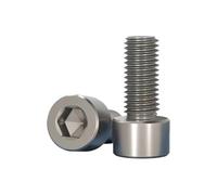 DIN912 Titanium Alloy GR5 TC4 Hex Socket Cap Screws M1.6 M2 M2.5 M3 M4 M5 M6 M8 M10 M12(M6x20 5pcs)