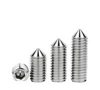 DIN914 Hexagon Socket Set Screws Truncated Cone Point Grub Screws 304 Stainless Steel A2-70 Hex Allen Head M3 M4 M5 M6 M8 M10M12(30mm,M6 20pcs)
