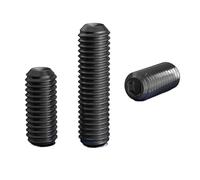 DIN916 Black 12.9 Steel Hex Hexagon Socket Allen Cup Point Grub Bolt Set Screw M5 M6 M8 M10 M12 M14 M16 M18 M20 M24(65mm,M16 (2Pcs))