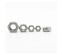 DIN934 304 Stainless Steel Hex Hexagon Nut M1 .2 .4 .6 M2 .5 M3 M4 M5 M6 M8 M10 M12(M2 50pcs)