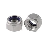 Din985 304 Stainless Steel Locknut/Antiskid/Self-Locking Nut/Locking Nut Ni Cap M2-m20 5PCS(316,M14)