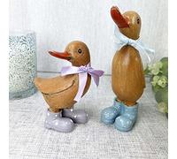 Dina & Danny Duck Wooden Ornaments (Danny (Blue))