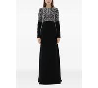 Dina Melwani crystal-embroidered maxi dress - Black 40-46-48