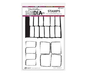 Dina Wakley Media Cling Rubber Stamps - Grid It MDR84617