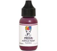 Dina Wakley Media Heavy Body Acrylic Paint 1Oz-Fuchsia