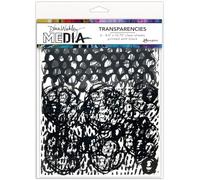 Dina Wakley Media Transparencies 8.5"X10.75" 2/Pkg-Pattern Play Set 1