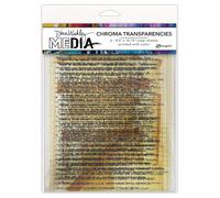 Dina Wakley Multimedia Transparencies, 8.5" x 10.75", Craft Supplies for Mixed Media, Art Collages, Card Making and Trash Journals, Includes 6 Sheets, Quotes