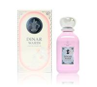Dinar Wardi Eau De Parfum 100ml by French Arabian Perfumes - Long-lasting Women's Perfume with Elegant Florals, Soft Musk and Creamy Vanilla - Bright blackcurrent & Gourmand Praline Perfume for Women