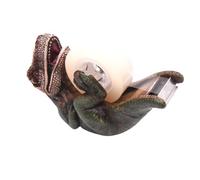 Dinasaur Laying on Its Back Tape Dispenser, Unique Office Supplies, Fun Gift Wrapping Station Decor, 5.5 Inches