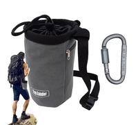Dinchaakuarry Climbing Bag Boulder Chalk Bag, Tear-resistant Gymnastics Bag, Powder Bag, Non-Slip Climbing Powder with Cord Closure for Indoor Climbing, Outdoors, Outdoor