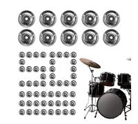 Dinchaakuarry Drum Ring Drum Cymbals Companion - Stainless Steel Cymbals Tambourine Ring Ching Ring | Bell Drum Accessories Replacement Drum Ring for Handbell Tambourine