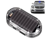 Dinchaakuarry Energía Solar Anti -robo De La Luz Del Automóvil, Luz De Alarma De Automóvil Solar Anti Robo - Lámpara De Seguridad | Alarma Simulada LED De Seguridad Intermitente Antirrobo De LED P