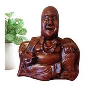 Dinchaakuarry Happy Buddha Statue - Buddha Figure with Middle Finger | Feng Shui Home Decoration Chinese Oriental Statue for Living Room Office Meditation Space
