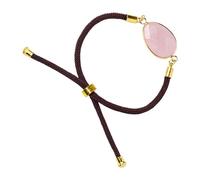 Dinchaakuarry Natural Stone Bracelet, Crystal Bracelet - Natural Genuine Gemstone Bracelets for Women - Adjustable Irregular Edge Bracelet, Unique Amethyst Jewellery for Men and Women in, verwijzen