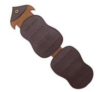 Dinchaakuarry Owl Plectrum Holder Case, Bass Plectrum Case - Animal Shape Ukulele Plectrums Case with 18 Slots, Portable Guitar Plectrum Storage Bag, Musicians Accessories for Guitarists and, Dark