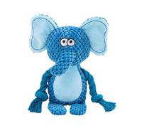 Dinchaakuarry Squeaky Toys for Dogs,Creative Rope Doll Teether for Pet | Fox, Elephant, Frog Shape Toys for Aggressive Chewers, Squeaky Puppy Interactive Teething Doll