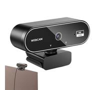 Dinchaakuarry Ultra HD 4K Webcam - Autofocus USB Camera for Laptop, Wireless Video Monitor for Streaming | Web Cam for Office Calls, Teaching, Conferences, Remote Work, Desktop Live Broadcast Use