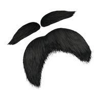 Dinchaakuarry Yellow Eyebrows and Mustache,Self-Adhesive Cosplay Props - Funny Costume Mustache Beard Hair - for Adults Men Women Photoshoot Party Carnival Easter Christmas Theater Stage