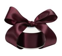 DINDOSAL Burgundy Ribbon 2 Inch Double Face Satin Ribbon Thick Maroon Ribbon for Gift Wrapping Wedding Decor Bridal Bouquet Baby Shower Party Decorations DIY Crafts Diaper Cake - 25Yards, Burgundy, 2"