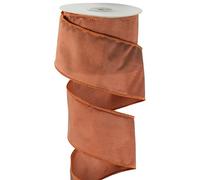 DINDOSAL Copper Wired Ribbon - 2.5" x 10 Yard for Christmas Tree, Gift Wrapping, Wreaths & Crafts