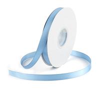 DINDOSAL Dusty Blue Double Face Satin Ribbon, 1/2 Inch x 50 Yards, Thin Ribbon for Wedding Decor, Gift Wrapping, Bridal Shower, Hair Bows, Crafts