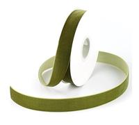 DINDOSAL Moss Green Velvet Ribbon 1 Inch Single Face Olive Green Velvet Ribbon for Wedding, Christmas Velvet Ribbon for Tree Decorations, Gift Wrapping, Hair Bows Ribbon, Ribbon for Crafts - 10 Yards