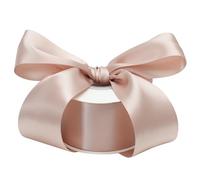 DINDOSAL Thick Rose Gold Ribbon 2 Inch Double Face Satin Ribbon for Gift Wrapping Wedding Bridal Bouquet Wrap Crafts Party Decorations - 25Yards