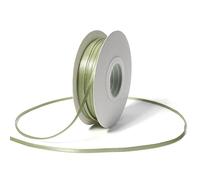 DINDOSAL Thin Sage Ribbon 1/8 Inch Sage Green Silk Ribbon for Crafts Wedding Decor Hanging Tags Christmas Ornaments - 100Yards