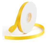DINDOSAL Yellow Satin Ribbon - 1/2" Thin Maize Silk Ribbon for Wedding Decor, Gift Wrapping, Hair Accessories, Crafts, Bouquet Wrapping & Party Decorations - 50 Yards