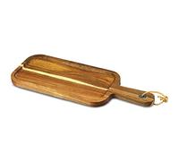 dine@drinkstuff DS42257 Acacia Wood Serving Board 15 x 41cm - Serving Platter, Food Board, Burger Board, Food Platter
