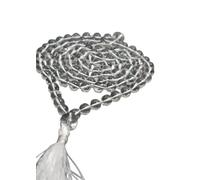 Dine Gems Natural Sphatik Mala Crystal Quartz 108 Beads Rosary with Certificate for Chanting Purpose Spadigam Mala Sfatik Mala Spatik Mala for Mother स्फटिक माला 108 ओरिजनल सर्टिफिकेट के साथ जाप माला