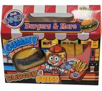 Diner Giant Gummy Burger & Fries Sweet And Squishy Jelly Candy 130g Treats Festive Xmas Delights Gift