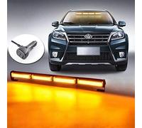 Dinfu LED Strobe Light Bar,40W Amber Warning Beacon Light for Truck Car Mini Bar Emergency Hazard Flash Light (4 COB Light Bar)