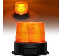 Dinfu LED Warning Light Wireless 12V Strobe Beacon Flashing Lights Rechargeable Emergency Amber Lights for Car Truck with Magnetic