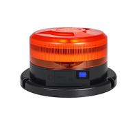 Dinfu Rotating Beacon Battery 9 Flashing Modes with Display 12 V 24 V Yellow Warning Light LED Magnet with 3 Metre Cable and USB Cable and Display for Cars Trucks Tractors Golf Cart SUVs