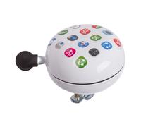 Ding Dong Cycle Bell Large 80mm - Ladybird, Sunflower, Apps or Strawberry Design