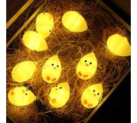 Ding Yongliang Easter Chicks String Lights Battery Operated, 2M 10 LED Decor Spring Fairy Lights for Home Indoor Outdoor Easter Basket Eggs Party Seasonal Bedroom Decor