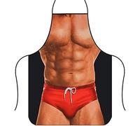 Ding Yongliang Funny Gifts for Men - Sexy Funny Novelty Apron, Chef Aprons for, Kitchen Cooking MuscleNerd Apron for,Men for Christmas Best Gifts for Dad, Husband, Boyfriend, Women.D