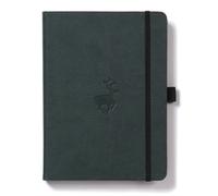 Dingbats A4+ Wildlife Green Deer Notebook - Plain (Paperback Book)