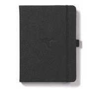 Dingbats Lined Journal Notebook Wildlife Black Duck - Vegan Leather, Pocket & Elastic - A5