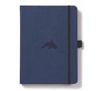 Dingbats A5+ Wildlife Blue Whale Notebook - Dotted (Paperback Book)