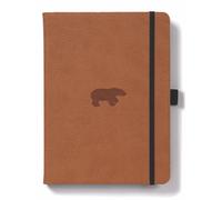 Dingbats* Wildlife Dotted Journal Notebook A5 - Vegan Leather Hardcover - Ideal for Work, Travel, Writing - with Pocket, Elastic Closure & Bookmark