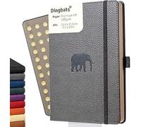 Dingbats Notebook Wildlife A5 – Dotted, Vegan Leather Hardcover, Pocket, Elastic & Bookmark