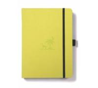 Dingbats Journal Yasuni - A5 Dotted Vegan Leather Hardcover, Pocket, Elastic, Bookmark - Lime