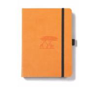 Dingbats* Earth Dotted Journal Notebook A5 - Vegan Leather, Hardcover, Ideal for Work, Travel - Pocket, Elastic Closure, Bookmark