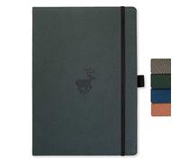 Dingbats Notebooks - Dingbats A4 Wildlife Green Deer Notebook - Dott - M245z
