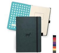 Dingbats Notebooks - Dingbats A5 Wildlife Green Deer Notebook - Dott - M245z