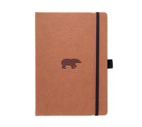 Dingbats - Wildlife Dotted Extra Large Notebook, Brown Bear, A4 - Hardcover Note
