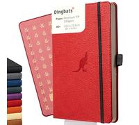 Dingbats* Wildlife Dotted Journal Notebook A5 - Vegan Leather Hardcover - Ideal for Work, Travel, Writing - with Pocket, Elastic Closure & Bookmark